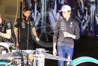 World © Octane Photographic Ltd. Formula 1 – British GP - Paddock. Mercedes AMG Petronas Motorsport AMG F1 simulator and development driver- Esteban Gutierrez. Silverstone Circuit, Towcester, Northamptonshire. Thursday 11th July 2019.