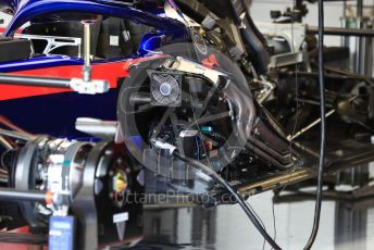 World © Octane Photographic Ltd. Formula 1 – British GP - Pit Lane. Scuderia Toro Rosso STR14. Silverstone Circuit, Towcester, Northamptonshire. Thursday 11th July 2019.