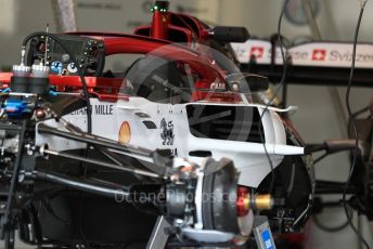 World © Octane Photographic Ltd. Formula 1 – British GP - Pit Lane. Alfa Romeo Racing C38. Silverstone Circuit, Towcester, Northamptonshire. Thursday 11th July 2019.