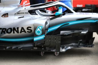 World © Octane Photographic Ltd. Formula 1 – British GP - Pit Lane. Mercedes AMG Petronas Motorsport AMG F1 W10 EQ Power+. Silverstone Circuit, Towcester, Northamptonshire. Thursday 11th July 2019.