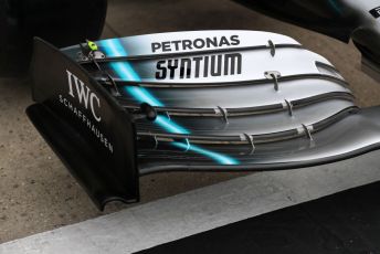 World © Octane Photographic Ltd. Formula 1 – British GP - Pit Lane. Mercedes AMG Petronas Motorsport AMG F1 W10 EQ Power+. Silverstone Circuit, Towcester, Northamptonshire. Thursday 11th July 2019.