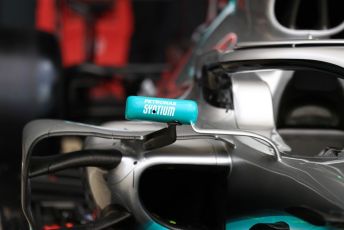 World © Octane Photographic Ltd. Formula 1 – British GP - Pit Lane. Mercedes AMG Petronas Motorsport AMG F1 W10 EQ Power+. Silverstone Circuit, Towcester, Northamptonshire. Thursday 11th July 2019.
