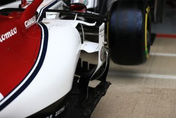 World © Octane Photographic Ltd. Formula 1 – British GP - Pit Lane. Alfa Romeo Racing C38. Silverstone Circuit, Towcester, Northamptonshire. Thursday 11th July 2019.