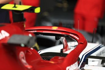 World © Octane Photographic Ltd. Formula 1 – British GP - Pit Lane. Alfa Romeo Racing C38. Silverstone Circuit, Towcester, Northamptonshire. Thursday 11th July 2019.