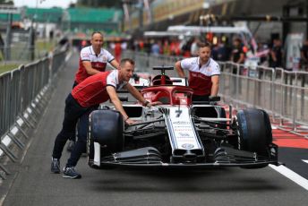World © Octane Photographic Ltd. Formula 1 – British GP - Pit Lane. Alfa Romeo Racing C38. Silverstone Circuit, Towcester, Northamptonshire. Thursday 11th July 2019.