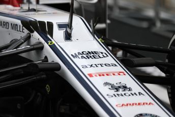 World © Octane Photographic Ltd. Formula 1 – British GP - Pit Lane. Alfa Romeo Racing C38. Silverstone Circuit, Towcester, Northamptonshire. Thursday 11th July 2019.
