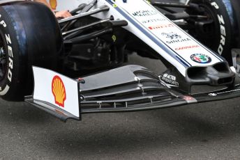 World © Octane Photographic Ltd. Formula 1 – British GP - Pit Lane. Alfa Romeo Racing C38. Silverstone Circuit, Towcester, Northamptonshire. Thursday 11th July 2019.