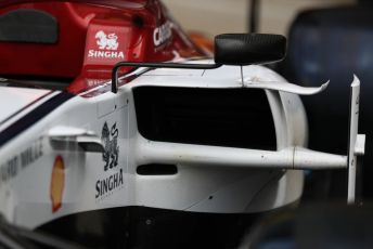 World © Octane Photographic Ltd. Formula 1 – British GP - Pit Lane. Alfa Romeo Racing C38. Silverstone Circuit, Towcester, Northamptonshire. Thursday 11th July 2019.