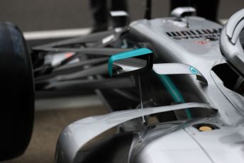 World © Octane Photographic Ltd. Formula 1 – British GP - Pit Lane. Mercedes AMG Petronas Motorsport AMG F1 W10 EQ Power+. Silverstone Circuit, Towcester, Northamptonshire. Thursday 11th July 2019.