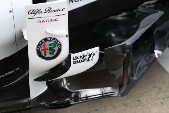 World © Octane Photographic Ltd. Formula 1 – British GP - Pit Lane. Alfa Romeo Racing C38. Silverstone Circuit, Towcester, Northamptonshire. Thursday 11th July 2019.