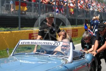 World © Octane Photographic Ltd. Formula 1 – Canadian GP. Drivers’ parade. Rich Energy Haas F1 Team VF19 – Kevin Magnussen. Circuit de Gilles Villeneuve, Montreal, Canada. Sunday 9th June 2019.