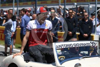 World © Octane Photographic Ltd. Formula 1 – Canadian GP. Drivers’ parade. Alfa Romeo Racing C38 – Antonio Giovinazzi. Circuit de Gilles Villeneuve, Montreal, Canada. Sunday 9th June 2019.