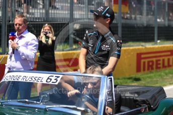 World © Octane Photographic Ltd. Formula 1 – Canadian GP. Drivers’ parade. ROKiT Williams Racing FW 42 – George Russell. Circuit de Gilles Villeneuve, Montreal, Canada. Sunday 9th June 2019.