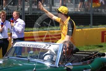 World © Octane Photographic Ltd. Formula 1 – Canadian GP. Drivers’ parade. Renault Sport F1 Team RS19 – Nico Hulkenberg. Circuit de Gilles Villeneuve, Montreal, Canada. Sunday 9th June 2019.