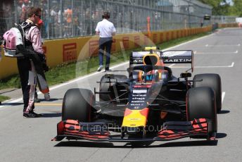 World © Octane Photographic Ltd. Formula 1 – Canadian GP. Grid. Aston Martin Red Bull Racing RB15 – Pierre Gasly. Circuit de Gilles Villeneuve, Montreal, Canada. Sunday 9th June 2019.