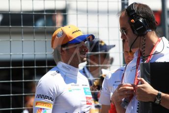 World © Octane Photographic Ltd. Formula 1 – Canadian GP. Grid. McLaren MCL34 – Carlos Sainz. Circuit de Gilles Villeneuve, Montreal, Canada. Sunday 9th June 2019.