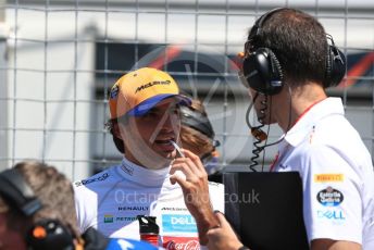 World © Octane Photographic Ltd. Formula 1 – Canadian GP. Grid. McLaren MCL34 – Carlos Sainz. Circuit de Gilles Villeneuve, Montreal, Canada. Sunday 9th June 2019.