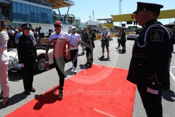 World © Octane Photographic Ltd. Formula 1 – Canadian GP. Drivers’ parade. Alfa Romeo Racing C38 – Kimi Raikkonen. Circuit de Gilles Villeneuve, Montreal, Canada. Sunday 9th June 2019.