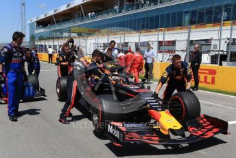 World © Octane Photographic Ltd. Formula 1 – Canadian GP. Grid. Aston Martin Red Bull Racing RB15 – Max Verstappen. Circuit de Gilles Villeneuve, Montreal, Canada. Sunday 9th June 2019.