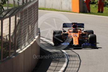 World © Octane Photographic Ltd. Formula 1 – Canadian GP. Practice 1. McLaren MCL34 – Carlos Sainz. Circuit de Gilles Villeneuve, Montreal, Canada. Friday 7th June 2019.