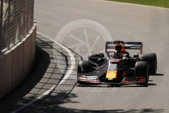 World © Octane Photographic Ltd. Formula 1 – Canadian GP. Practice 1. Aston Martin Red Bull Racing RB15 – Max Verstappen. Circuit de Gilles Villeneuve, Montreal, Canada. Friday 7th June 2019.