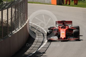 World © Octane Photographic Ltd. Formula 1 – Canadian GP. Practice 1. Scuderia Ferrari SF90 – Sebastian Vettel. Circuit de Gilles Villeneuve, Montreal, Canada. Friday 7th June 2019.