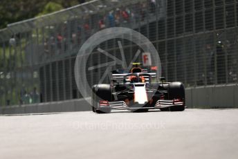 World © Octane Photographic Ltd. Formula 1 – Canadian GP. Practice 1. Aston Martin Red Bull Racing RB15 – Pierre Gasly. Circuit de Gilles Villeneuve, Montreal, Canada. Friday 7th June 2019.