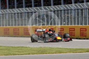 World © Octane Photographic Ltd. Formula 1 – Canadian GP. Practice 1. Aston Martin Red Bull Racing RB15 – Pierre Gasly. Circuit de Gilles Villeneuve, Montreal, Canada. Friday 7th June 2019.