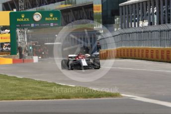 World © Octane Photographic Ltd. Formula 1 – Canadian GP. Practice 1. Alfa Romeo Racing C38 – Kimi Raikkonen. Circuit de Gilles Villeneuve, Montreal, Canada. Friday 7th June 2019.