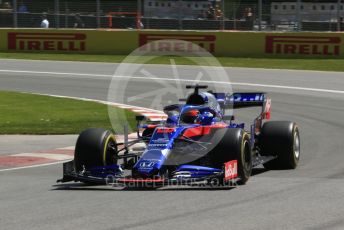 World © Octane Photographic Ltd. Formula 1 – Canadian GP. Practice 1. Scuderia Toro Rosso STR14 – Daniil Kvyat. Circuit de Gilles Villeneuve, Montreal, Canada. Friday 7th June 2019.