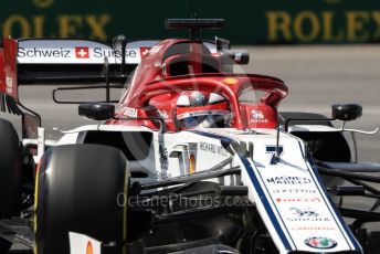 World © Octane Photographic Ltd. Formula 1 – Canadian GP. Practice 2. Alfa Romeo Racing C38 – Kimi Raikkonen. Circuit de Gilles Villeneuve, Montreal, Canada. Friday 7th June 2019.