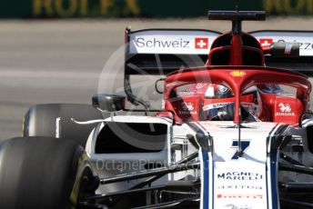 World © Octane Photographic Ltd. Formula 1 – Canadian GP. Practice 2. Alfa Romeo Racing C38 – Kimi Raikkonen. Circuit de Gilles Villeneuve, Montreal, Canada. Friday 7th June 2019.