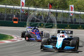 World © Octane Photographic Ltd. Formula 1 – Canadian GP. Practice 2. ROKiT Williams Racing FW42 – Robert Kubica and Scuderia Toro Rosso STR14 – Daniil Kvyat. Circuit de Gilles Villeneuve, Montreal, Canada. Friday 7th June 2019.