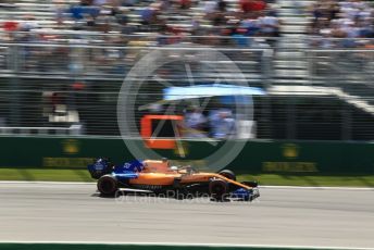 World © Octane Photographic Ltd. Formula 1 – Canadian GP. Practice 2. McLaren MCL34 – Carlos Sainz. Circuit de Gilles Villeneuve, Montreal, Canada. Friday 7th June 2019.