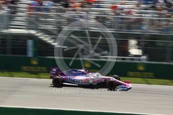 World © Octane Photographic Ltd. Formula 1 – Canadian GP. Practice 2. SportPesa Racing Point RP19 - Sergio Perez. Circuit de Gilles Villeneuve, Montreal, Canada. Friday 7th June 2019.