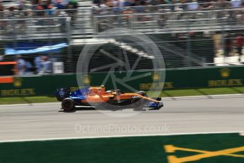 World © Octane Photographic Ltd. Formula 1 – Canadian GP. Practice 2. McLaren MCL34 – Lando Norris. Circuit de Gilles Villeneuve, Montreal, Canada. Friday 7th June 2019.