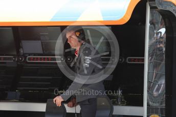 World © Octane Photographic Ltd. Formula 1 - Canadian GP. Practice 3. James Key – Technical Director McLaren. Circuit de Gilles Villeneuve, Montreal, Canada. Saturday 8th June 2019.