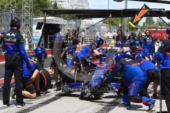 World © Octane Photographic Ltd. Formula 1 – Canadian GP. Practice 3. Scuderia Toro Rosso STR14 – Alexander Albon. Circuit de Gilles Villeneuve, Montreal, Canada. Saturday 8th June 2019.