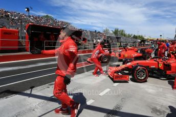 World © Octane Photographic Ltd. Formula 1 – Canadian GP. Practice 3. Scuderia Ferrari SF90 – Charles Leclerc and Sebastian Vettel. Circuit de Gilles Villeneuve, Montreal, Canada. Saturday 8th June 2019.