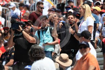 World © Octane Photographic Ltd. Formula 1 – Canadian GP. Qualifying. Fans and the media  in the grandstands. Circuit de Gilles Villeneuve, Montreal, Canada. Saturday 8th June 2019.
