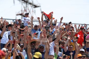 World © Octane Photographic Ltd. Formula 1 – Canadian GP. Qualifying. Fans in the grandstands. Circuit de Gilles Villeneuve, Montreal, Canada. Saturday 8th June 2019.