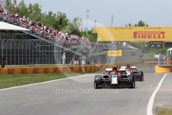 World © Octane Photographic Ltd. Formula 1 – Canadian GP. Qualifying. Alfa Romeo Racing C38 – Antonio Giovinazzi and Kimi Raikkonen. Circuit de Gilles Villeneuve, Montreal, Canada. Saturday 8th June 2019.