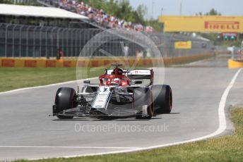World © Octane Photographic Ltd. Formula 1 – Canadian GP. Qualifying. Alfa Romeo Racing C38 – Kimi Raikkonen. Circuit de Gilles Villeneuve, Montreal, Canada. Saturday 8th June 2019.