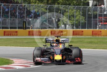 World © Octane Photographic Ltd. Formula 1 – Canadian GP. Qualifying. Aston Martin Red Bull Racing RB15 – Max Verstappen. Circuit de Gilles Villeneuve, Montreal, Canada. Saturday 8th June 2019.
