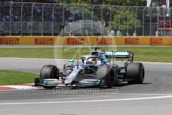 World © Octane Photographic Ltd. Formula 1 – Canadian GP. Qualifying. Mercedes AMG Petronas Motorsport AMG F1 W10 EQ Power+ - Lewis Hamilton. Circuit de Gilles Villeneuve, Montreal, Canada. Saturday 8th June 2019.