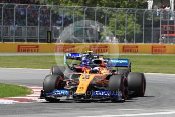 World © Octane Photographic Ltd. Formula 1 – Canadian GP. Qualifying. McLaren MCL34 – Carlos Sainz. Circuit de Gilles Villeneuve and Scuderia Toro Rosso STR14 – Alexander Albon, Montreal, Canada. Saturday 8th June 2019.