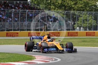 World © Octane Photographic Ltd. Formula 1 – Canadian GP. Qualifying. McLaren MCL34 – Carlos Sainz. Circuit de Gilles Villeneuve, Montreal, Canada. Saturday 8th June 2019.