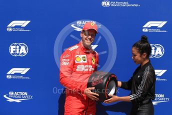 World © Octane Photographic Ltd. Formula 1 – Canadian GP. Qualifying. Scuderia Ferrari SF90 – Sebastian Vettel and Liza Koshy. Circuit de Gilles Villeneuve, Montreal, Canada. Saturday 8th June 2019.