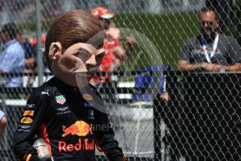 World © Octane Photographic Ltd. Formula 1 – Canadian GP. Qualifying. Aston Martin Red Bull Racing RB15 – Max Verstappen mannequin. Circuit de Gilles Villeneuve, Montreal, Canada. Saturday 8th June 2019.