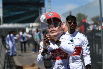 World © Octane Photographic Ltd. Formula 1 – Canadian GP. Qualifying. Alfa Romeo Racing C38 – Kimi Raikkonen mannequin. Circuit de Gilles Villeneuve, Montreal, Canada. Saturday 8th June 2019.